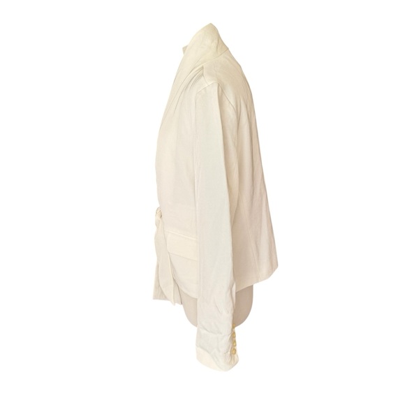 Leifsdottir Cream Women's Blazer Tie Front Cream Color Size
12 - Picture 2 of 6